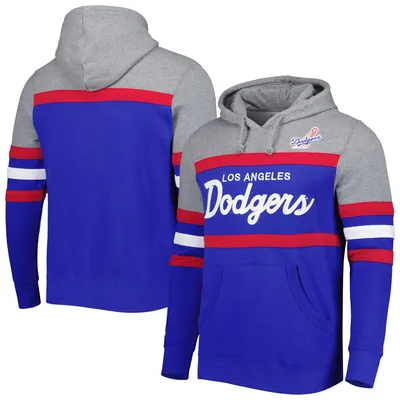 Los Angeles Dodgers Toddler Fence Swinger Pullover Hoodie - Heather Gray