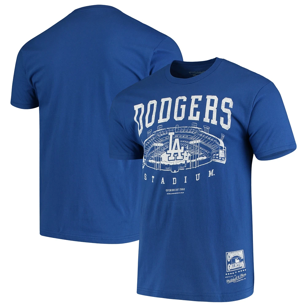 T-shirt pour homme Mitchell & Ness Royal Los Angeles Dodgers Stadium Series