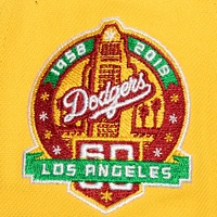 Casquette Snapback Hometown Los Angeles Dodgers jaune/vert Mitchell & Ness pour homme