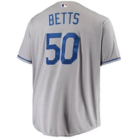 Maillot de joueur réplique Mookie Betts gris Los Angeles Dodgers Big & Tall pour hommes