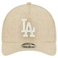 Casquette ajustable 9FORTY en coton tissé beige New Era pour homme des Dodgers de Los Angeles