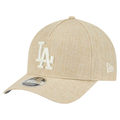 Casquette ajustable 9FORTY en coton tissé beige New Era pour homme des Dodgers de Los Angeles