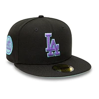 Casquette ajustée 59FIFTY Black Light Los Angeles Dodgers 1980 MLB All-Star Game New Era pour homme