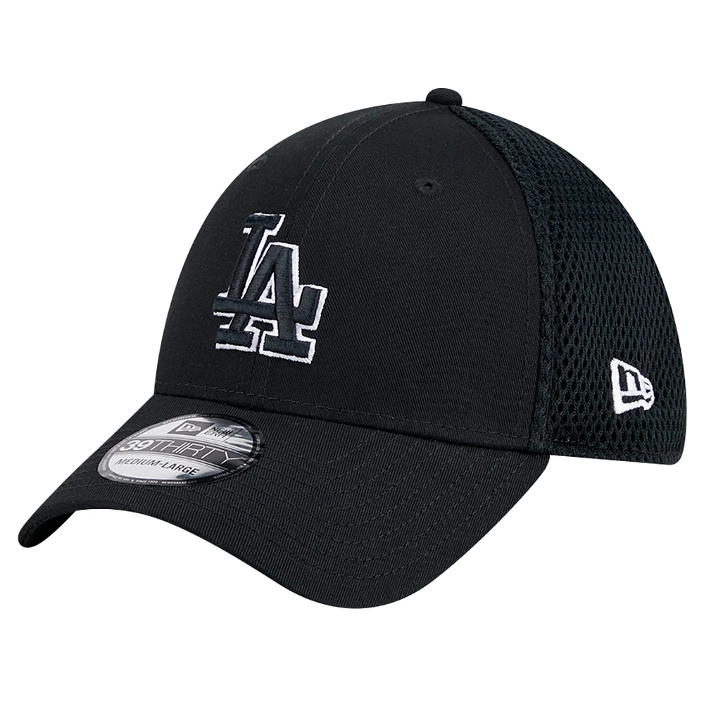 Men's New Era Black Los Angeles Dodgers 39THIRTY Flex Hat