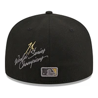 Casquette ajustée 59FIFTY New Era noire des Los Angeles Dodgers pour hommes