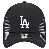 Casquette flexible Active Dash Mark 39THIRTY des Los Angeles Dodgers New Era noire pour hommes