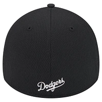 Men's New Era Black Los Angeles Dodgers Active Dash Mark 39THIRTY Flex Hat