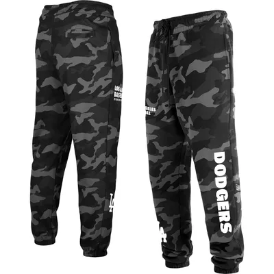 Los Angeles Dodgers New Era Camo Jogger Pants - Black