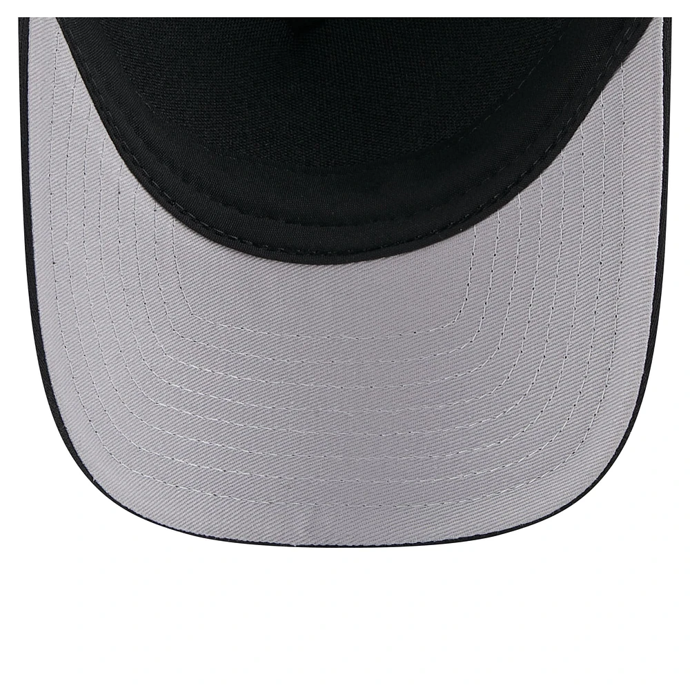 Casquette camionneur ajustable 9FORTY A-Frame M-Crown noire New Era pour homme avec logo City Initial des Los Angeles Dodgers