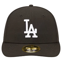 Men's New Era Black Los Angeles Dodgers Low Profile 59FIFTY Fitted Hat