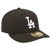 Men's New Era Black Los Angeles Dodgers Low Profile 59FIFTY Fitted Hat