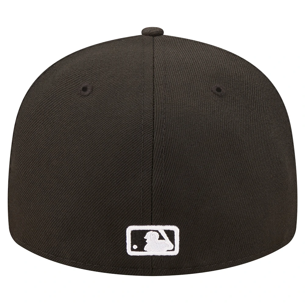 Men's New Era Black Los Angeles Dodgers Low Profile 59FIFTY Fitted Hat