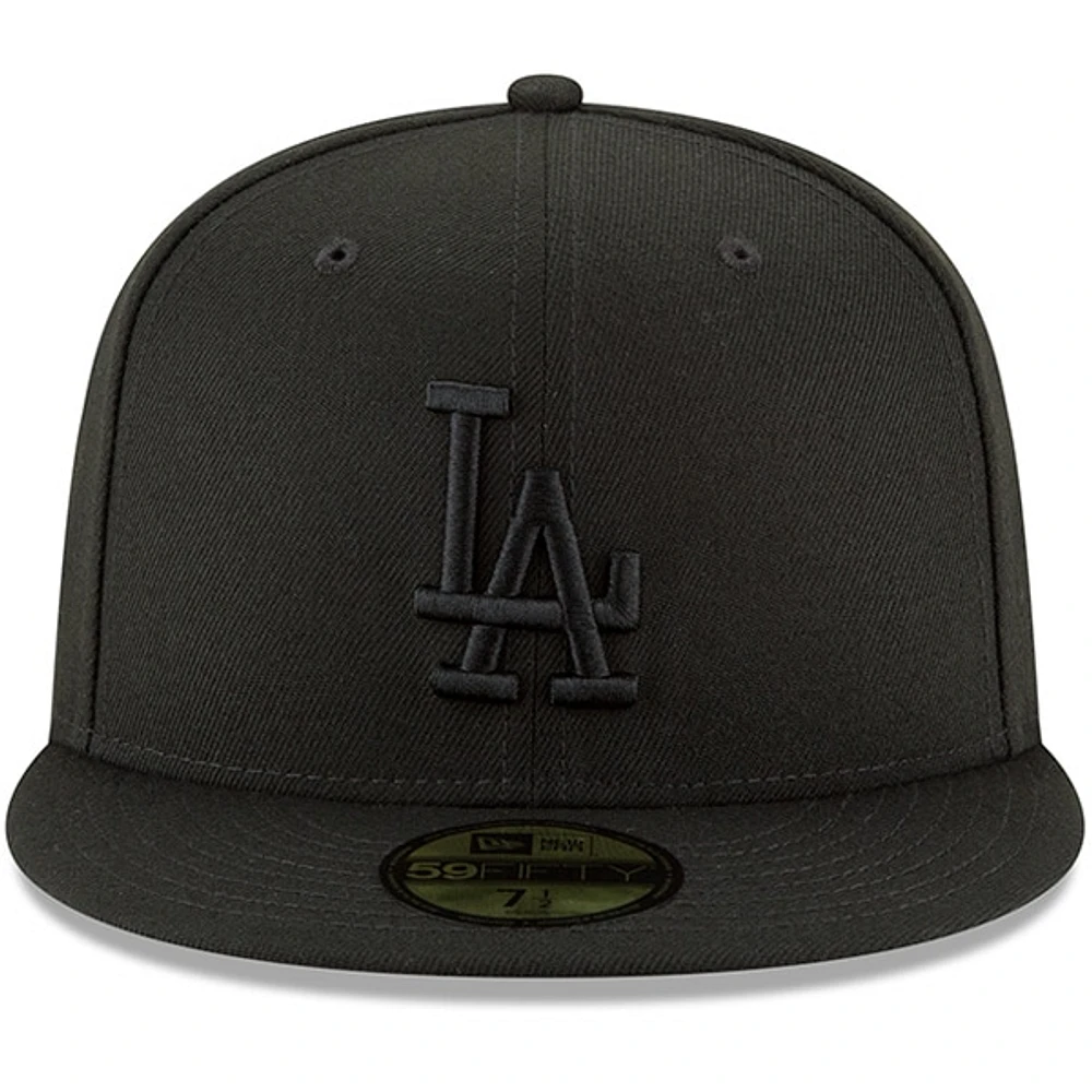 Men's New Era Black Los Angeles Dodgers Primary Logo Basic 59FIFTY Fitted Hat