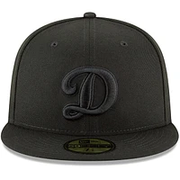 Men's New Era Black Los Angeles Dodgers Secondary Logo Basic 59FIFTY Fitted Hat