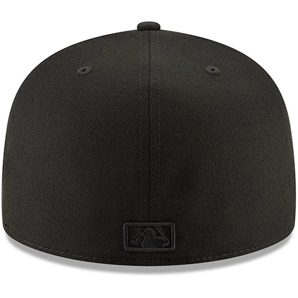 Men's New Era Black Los Angeles Dodgers Secondary Logo Basic 59FIFTY Fitted Hat