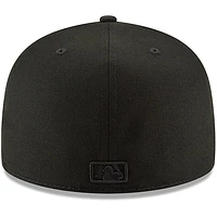 Men's New Era Black Los Angeles Dodgers Secondary Logo Basic 59FIFTY Fitted Hat