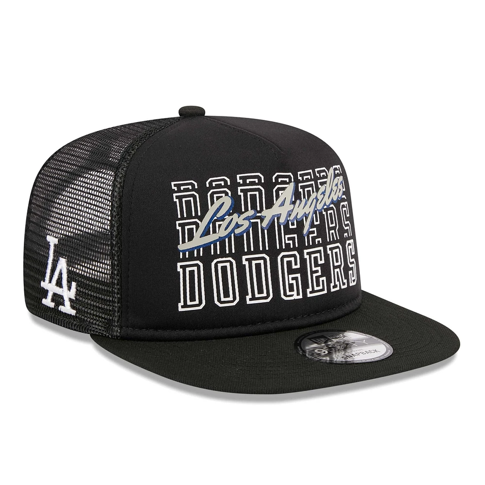 Casquette Snapback 9FIFTY Snapback Trucker 9FIFTY Los Angeles Dodgers Street Team noire New Era pour homme