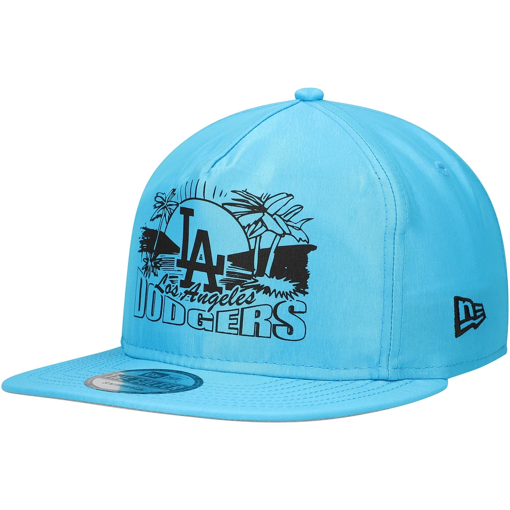 Men's New Era Blue Los Angeles Dodgers Neon Golfer Snapback Hat