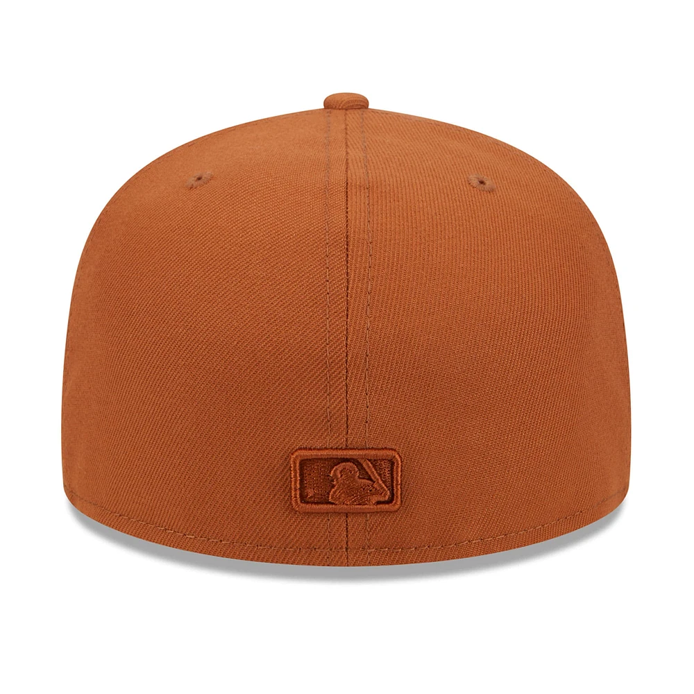 Casquette ajustée 59FIFTY marron des Dodgers de Los Angeles New Era pour hommes