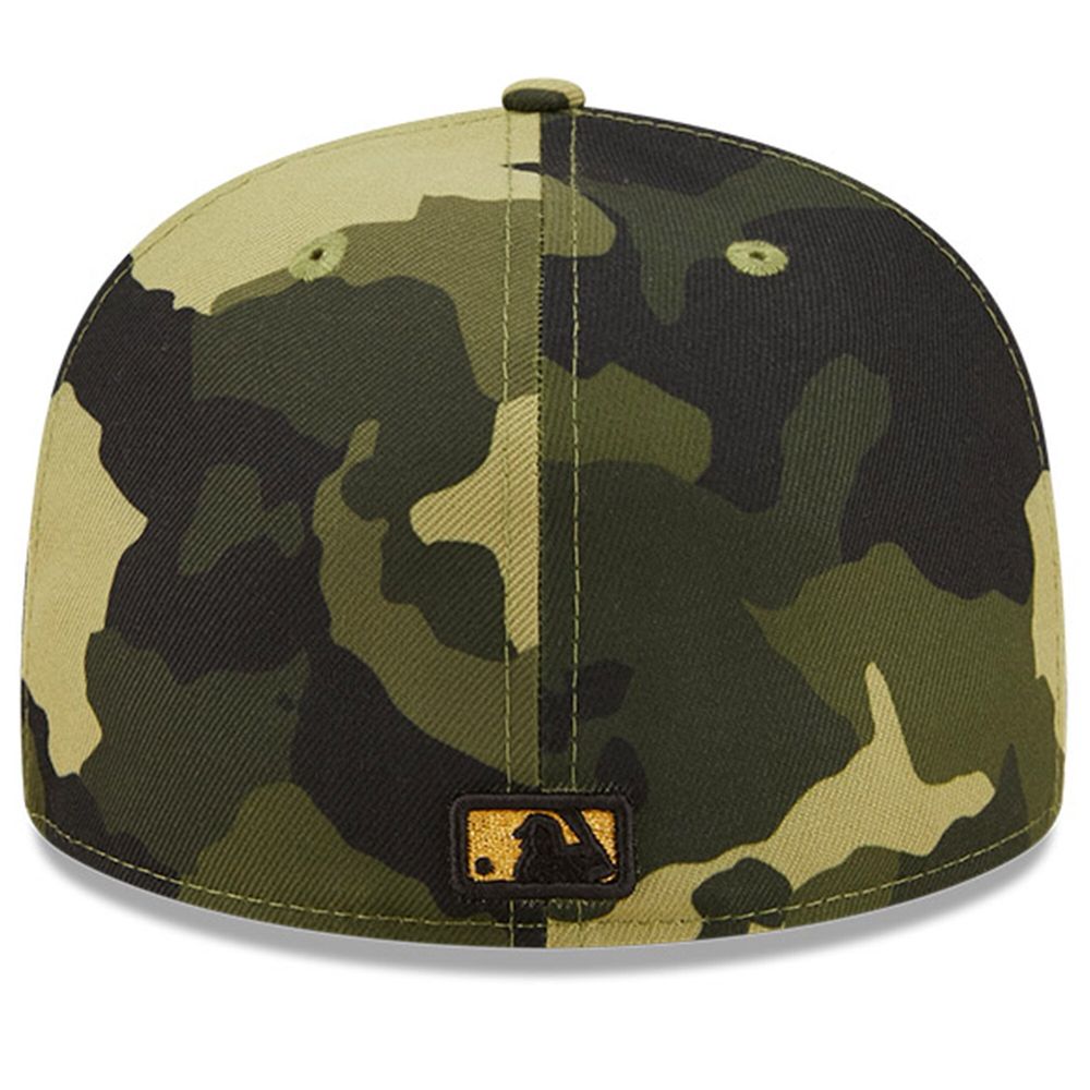 New Era Camo Boston Red Sox 2022 Armed Forces Day On-Field 59FIFTY Fitted Hat