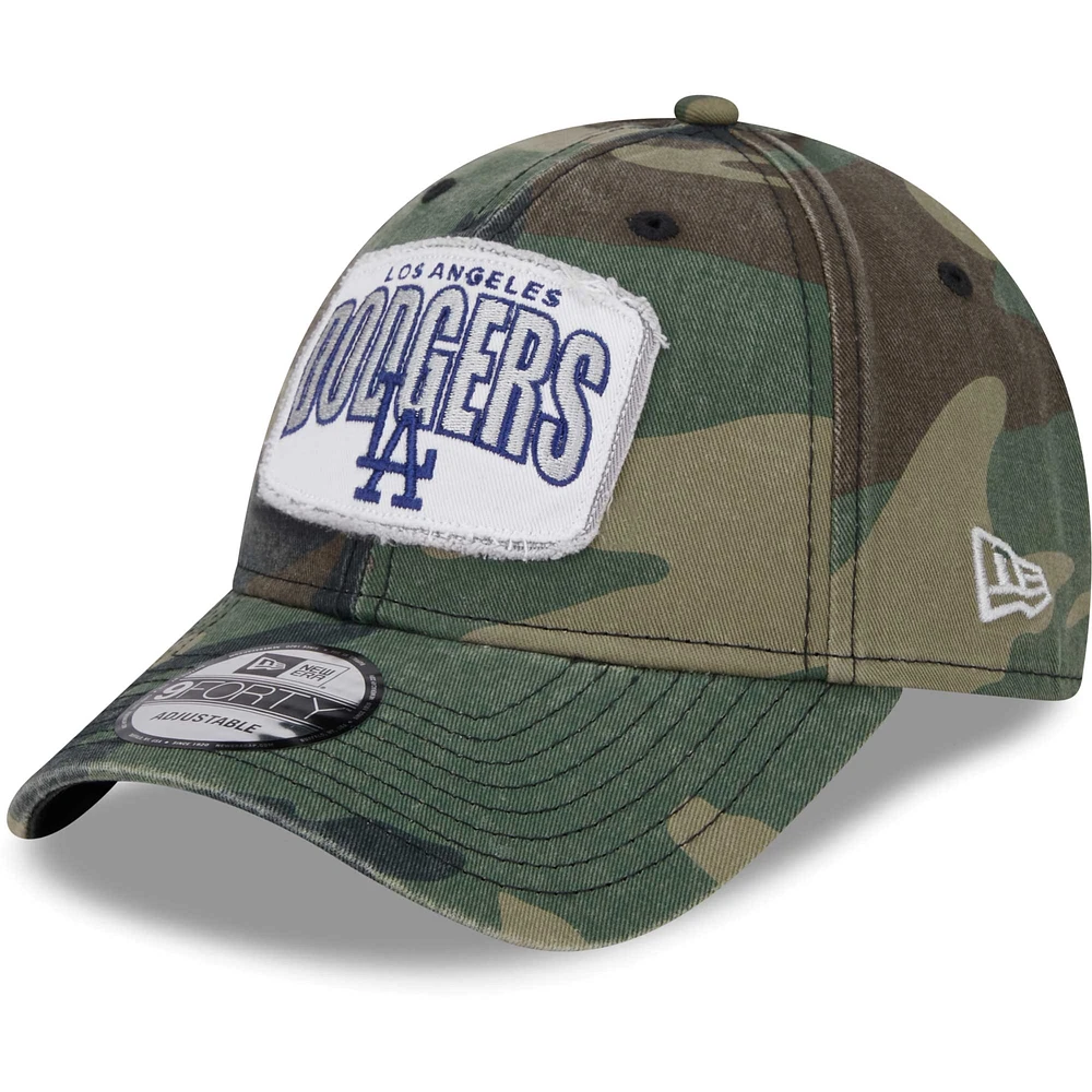 Men's New Era Camo Los Angeles Dodgers Gameday 9FORTY Adjustable Hat