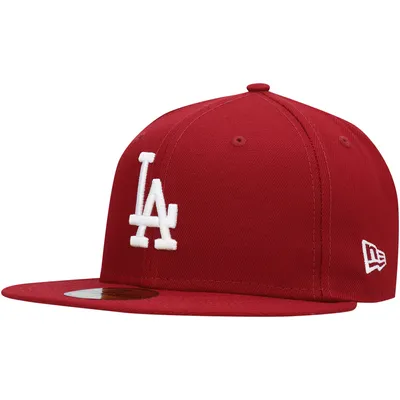 Los Angeles Dodgers New Era White Logo 59FIFTY Fitted Hat