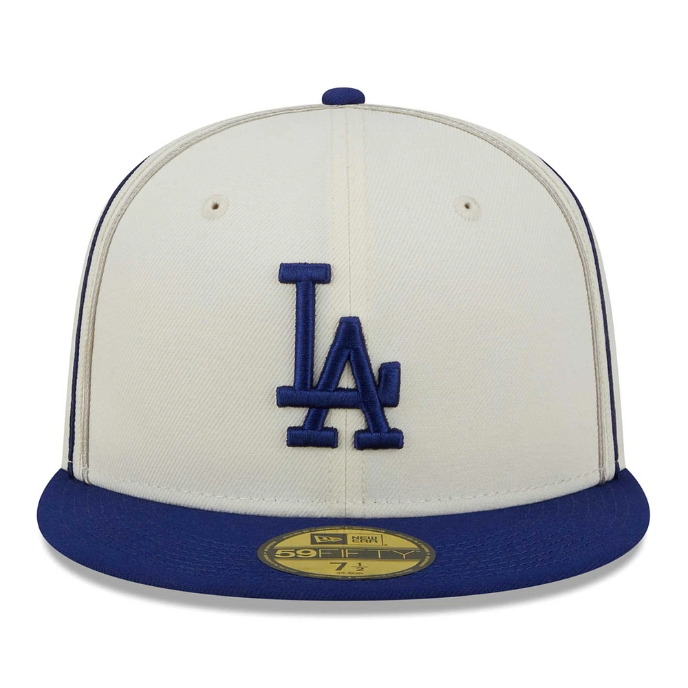 Casquette ajustée 59FIFTY Chrome Sutash des Los Angeles Dodgers New Era pour homme