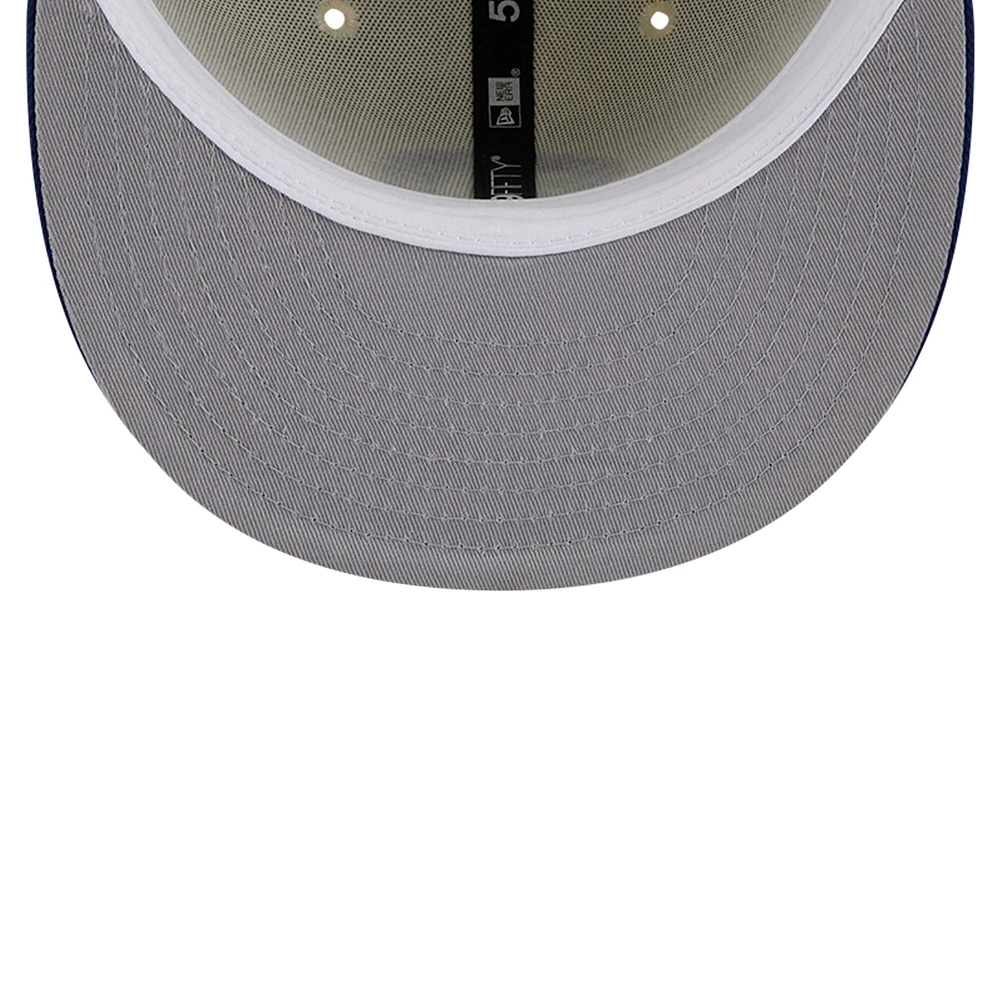 Men's New Era Cream Los Angeles Dodgers Chrome 59FIFTY Fitted Hat