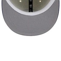 Men's New Era Cream Los Angeles Dodgers Chrome 59FIFTY Fitted Hat