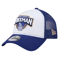 Casquette ajustable Freddie Freeman blanche pour homme des Los Angeles Dodgers 2024 World Series MVP 9FORTY de New Era