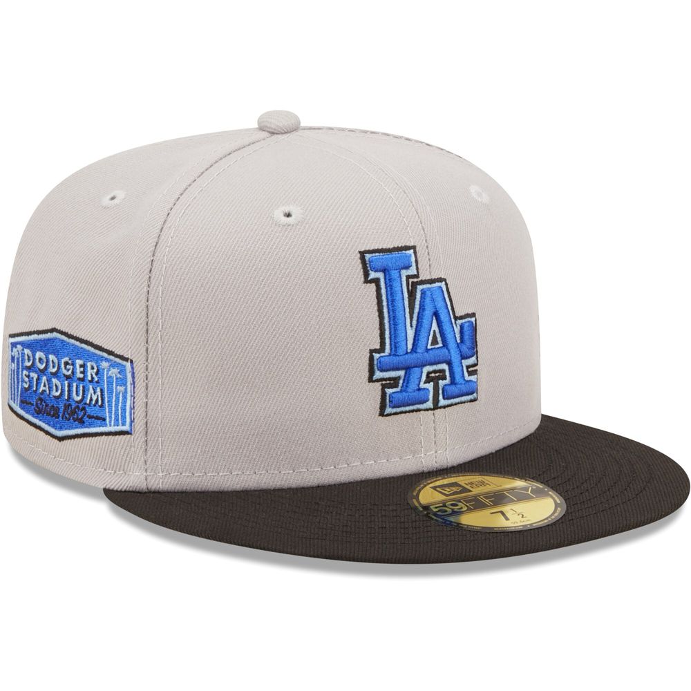  New Era 59Fifty Los Angeles Dodgers LA Fitted Hat  (Black/White) Men's MLB Cap (6 7/8) : Sports & Outdoors