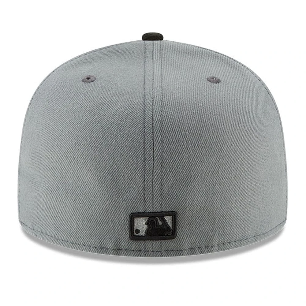 Men's New Era Gray/Black Los Angeles Dodgers Two-Tone 59FIFTY Fitted Hat