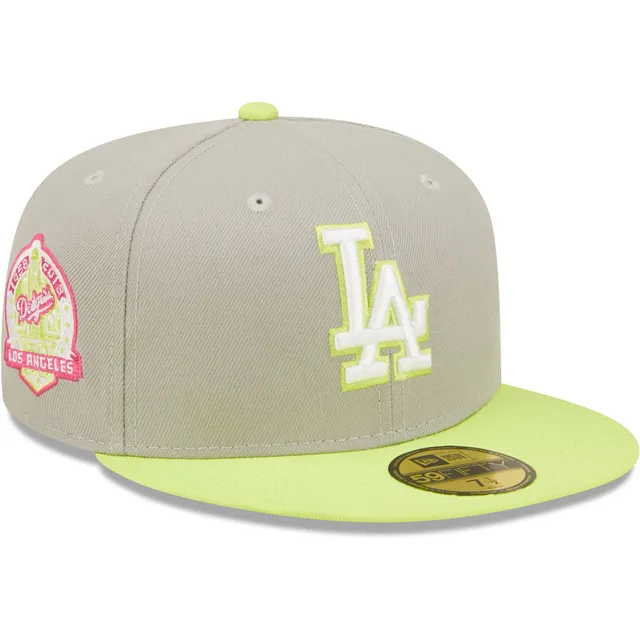 Los Angeles Dodgers New Era 100th Season Orange Undervisor 59FIFTY Fitted  Hat - Green