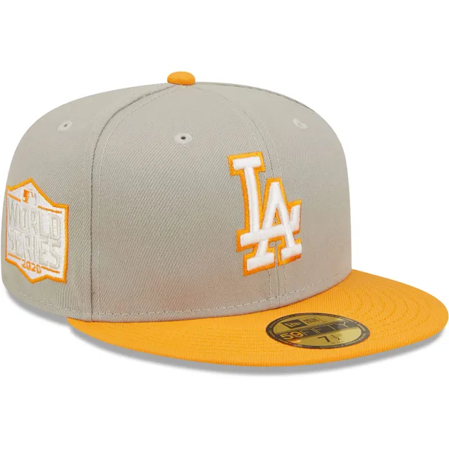 New Era Men's Gray Los Angeles Dodgers Game Bucket Hat