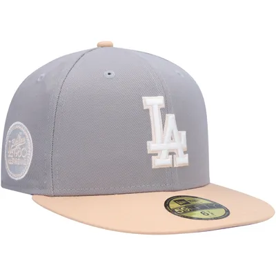 Lids Toronto Blue Jays New Era 40th Anniversary Side Patch Peach Undervisor  59FIFTY Fitted Hat - White/Gray