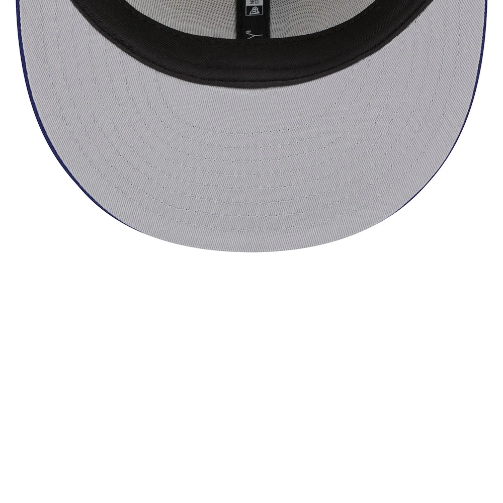 Casquette ajustée 59FIFTY avec écusson arrière World Class des Los Angeles Dodgers New Era pour homme, gris/royal