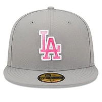 NWE DODGRS GREY MLB 2022 FÊTE DES MÈRES SUR LE TERRAIN 59FIFTY HATMENHIC