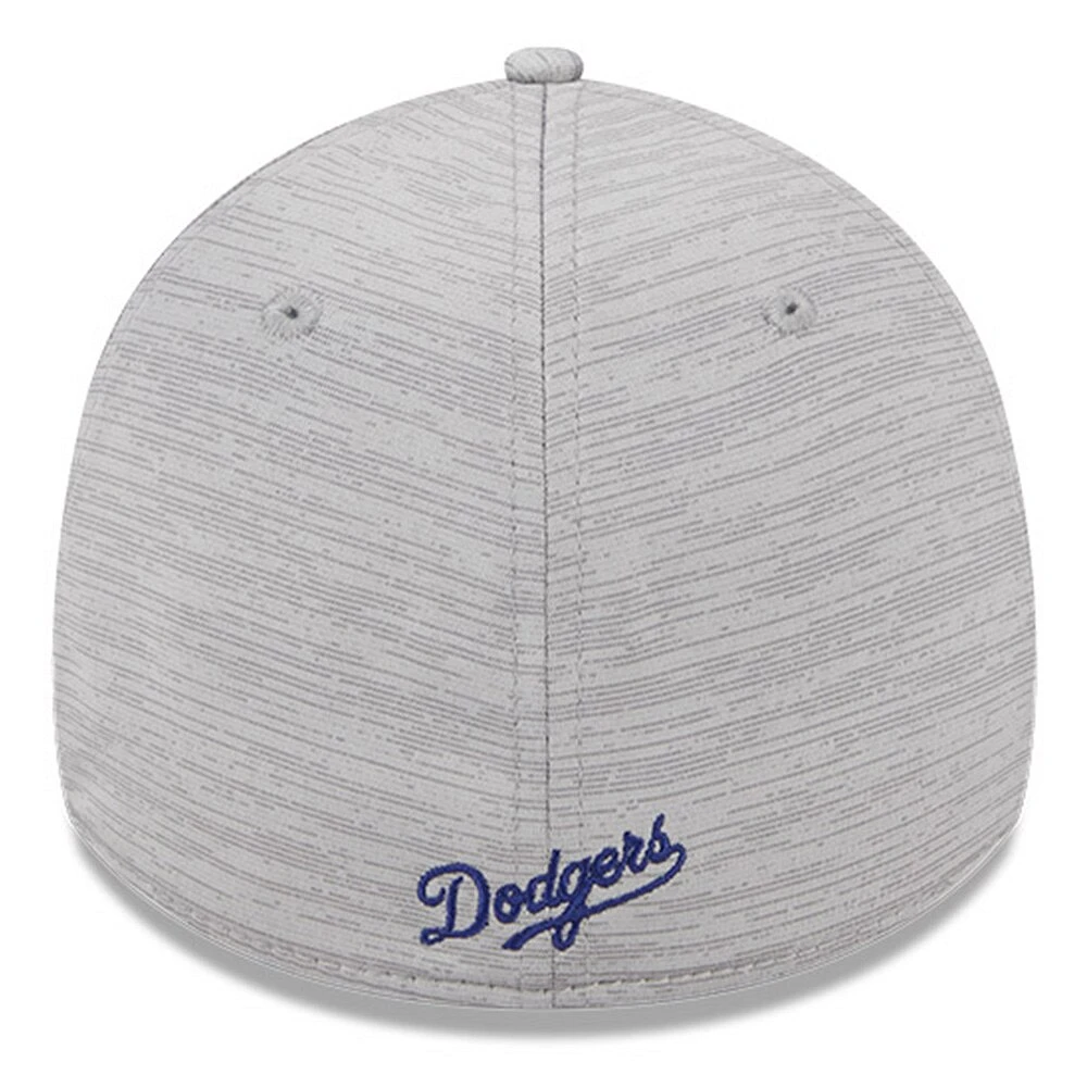 Casquette 39THIRTY Clubhouse 2023 des Dodgers de Los Angeles New Era grise pour homme