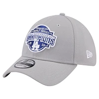 Men's New Era  Gray Los Angeles Dodgers 2024 World Series Champions 39THIRTY Flex Hat