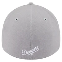 Men's New Era  Gray Los Angeles Dodgers 2024 World Series Champions 39THIRTY Flex Hat