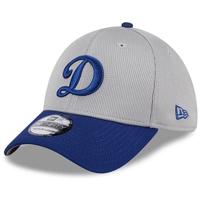 Men's New Era  Gray Los Angeles Dodgers 2025 Batting Practice 39THIRTY Flex Hat