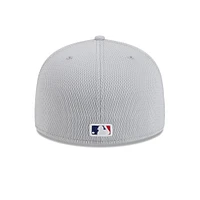 Men's New Era Gray Los Angeles Dodgers 2025 MLB Clubhouse 59FIFTY Fitted Hat