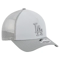 Casquette ajustable A-Frame 9FORTY Trucker grise des Dodgers de Los Angeles pour homme New Era