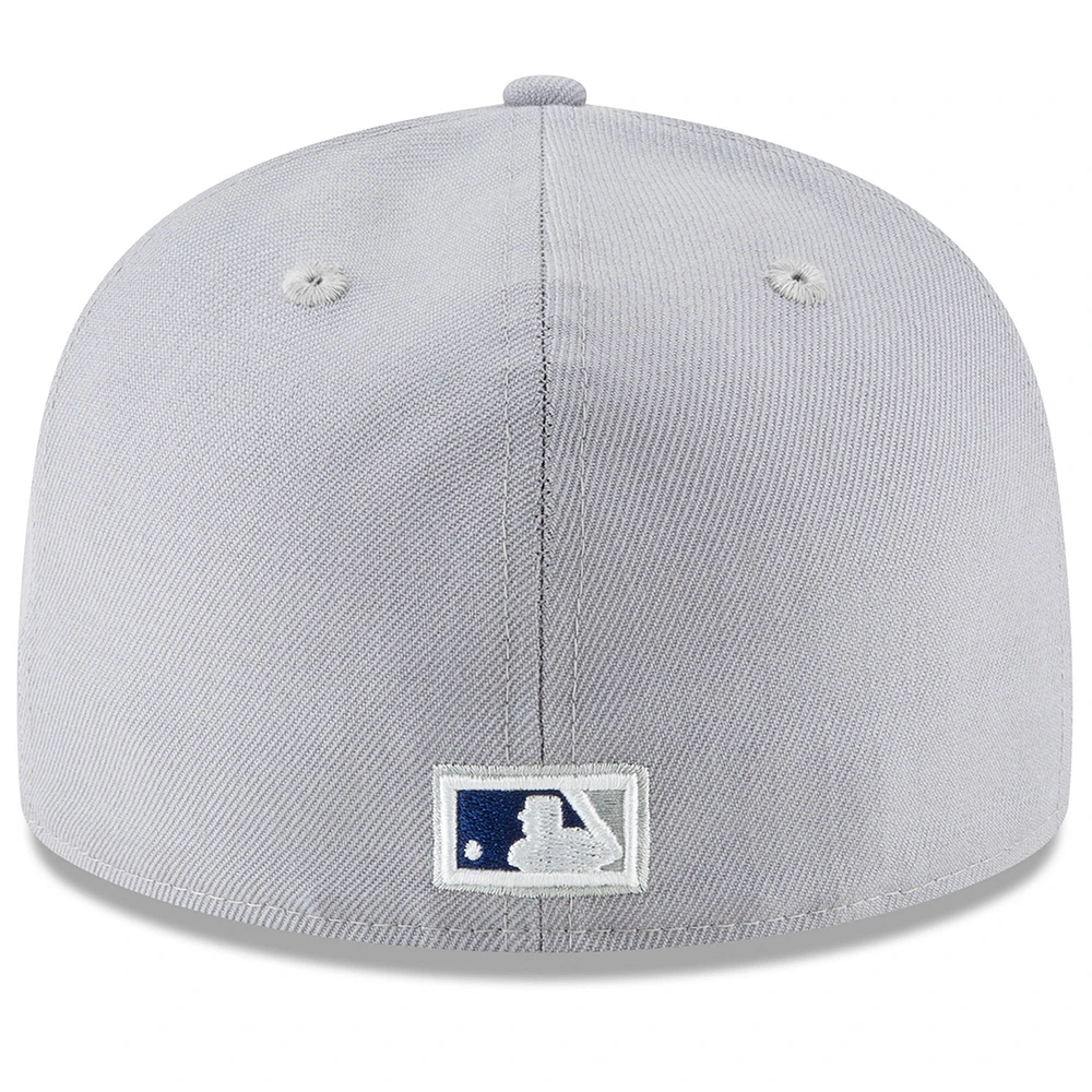 Casquette ajustée 59FIFTY en laine grise des Dodgers de Los Angeles pour homme New Era Cooperstown Collection