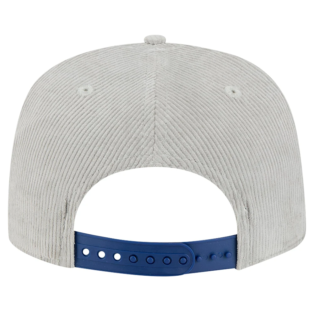 Casquette de golf à visière snapback en velours côtelé Los Angeles Dodgers de New Era pour homme