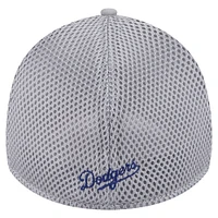 Casquette Linear 39THIRTY Flex-Fit grise pour homme des Los Angeles Dodgers de New Era