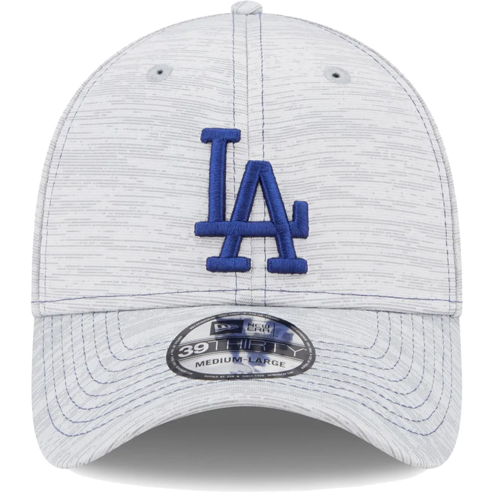 New Era Men's Los Angeles Dodgers 39THIRTY Stretch Fit Hat - Gray - M/L Each