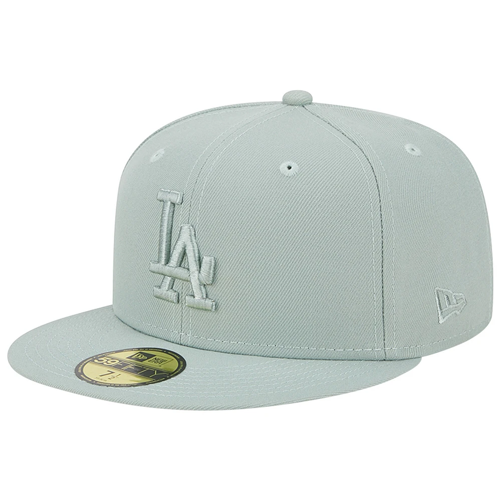 Casquette ajustée 59FIFTY verte Los Angeles Dodgers New Era pour homme