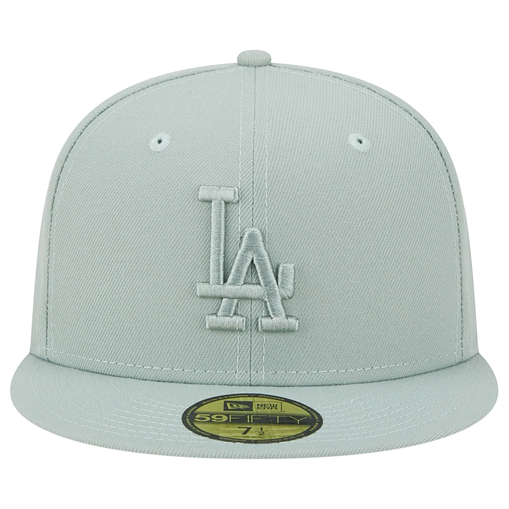 Casquette ajustée 59FIFTY verte Los Angeles Dodgers New Era pour homme