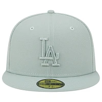 Casquette ajustée 59FIFTY verte Los Angeles Dodgers New Era pour homme